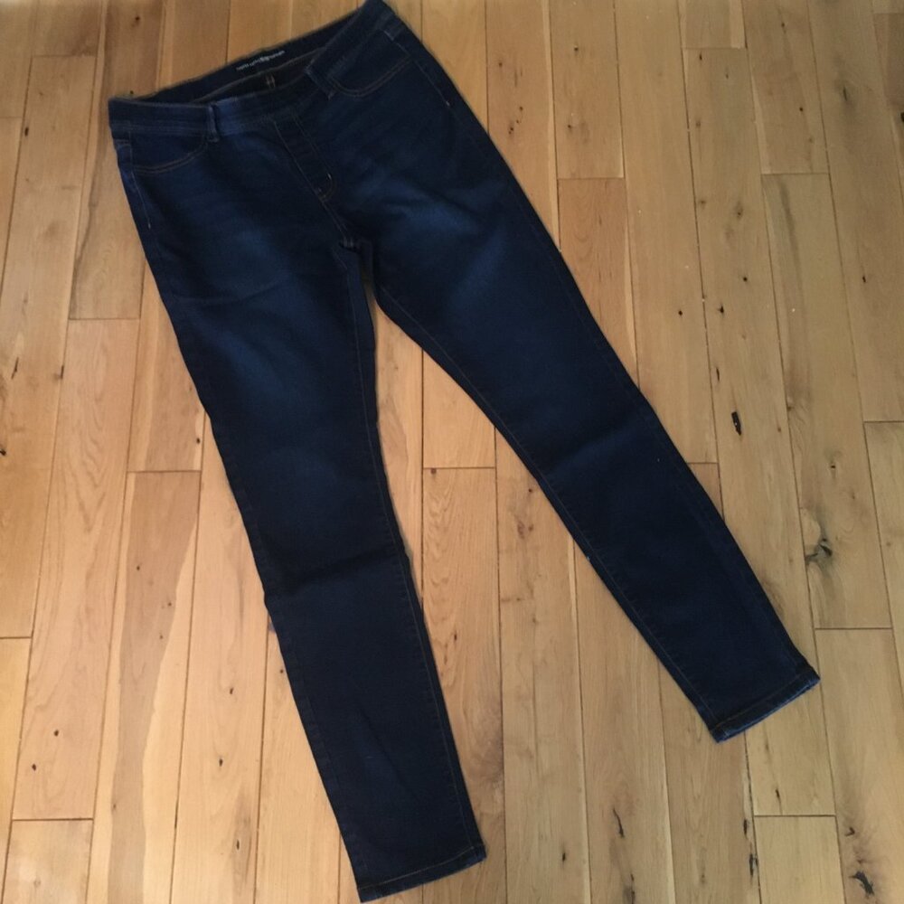 Denver Hayes Mid Rise Blue Jeggings Size 16x32 Stretch - Picture 7 of 12